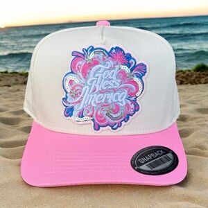 God Bless America Trucker Hat